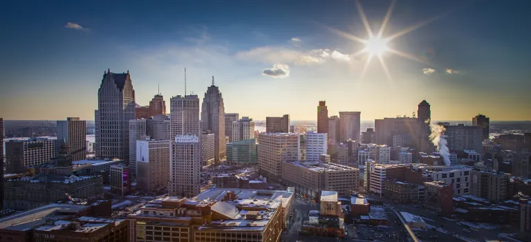 Hotel Romantis di Detroit