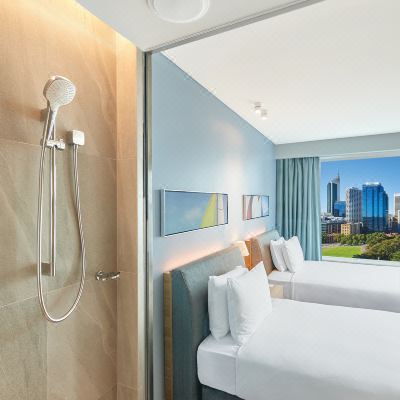 Twin Room Panoramic City View DoubleTree by Hilton Perth Waterfront Promo Code