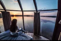 Room in Lodge - Peace & Quiet Hotel Floating Glass Room for 2 Guests Experience Northern Lights Hotels near Victoria Harnesk - Jojk & Samekultur