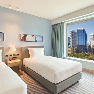 Twin Room Panoramic City View DoubleTree by Hilton Perth Waterfront Promo Code