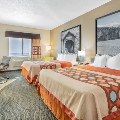 2 Queen Beds Room, Non-Smoking Super 8 by Wyndham Kokomo Promo Code