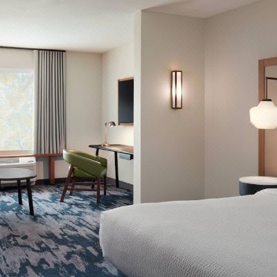 Larger King Studio with Sofa Bed Fairfield Inn & Suites by Marriott Scranton Montage Mountain Promo Code