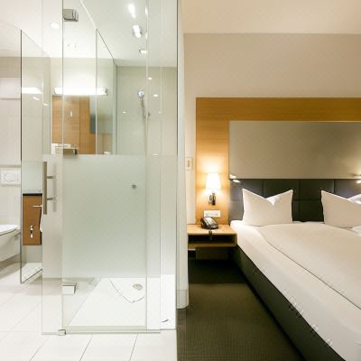 Eco Business Room, 1 Double Bed (2 Mattresses), Glass Wall Bathroom Hotel Sailer Promo Code