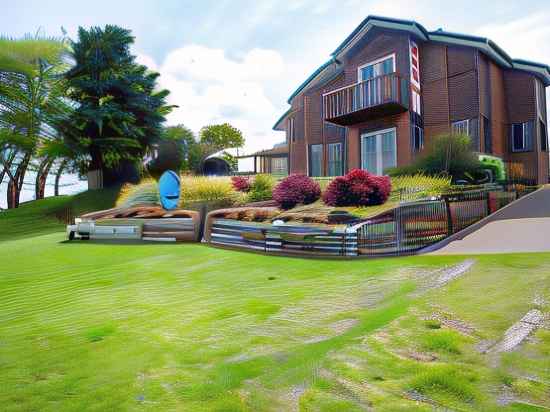 Cascades Lakefront Motel Hotel Exterior