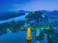 Venus Royal Hotel (Guilin Elephant Trunk Hill Sun and Moon Twin Towers) 会仙湿地周辺のホテル