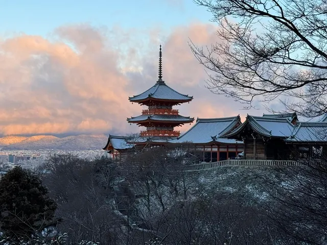 京都清水寺的三重塔