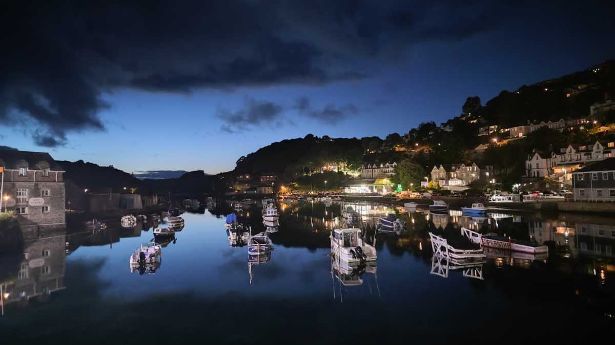 another nightime shot of a harbour by Xiaomi 12 Lite