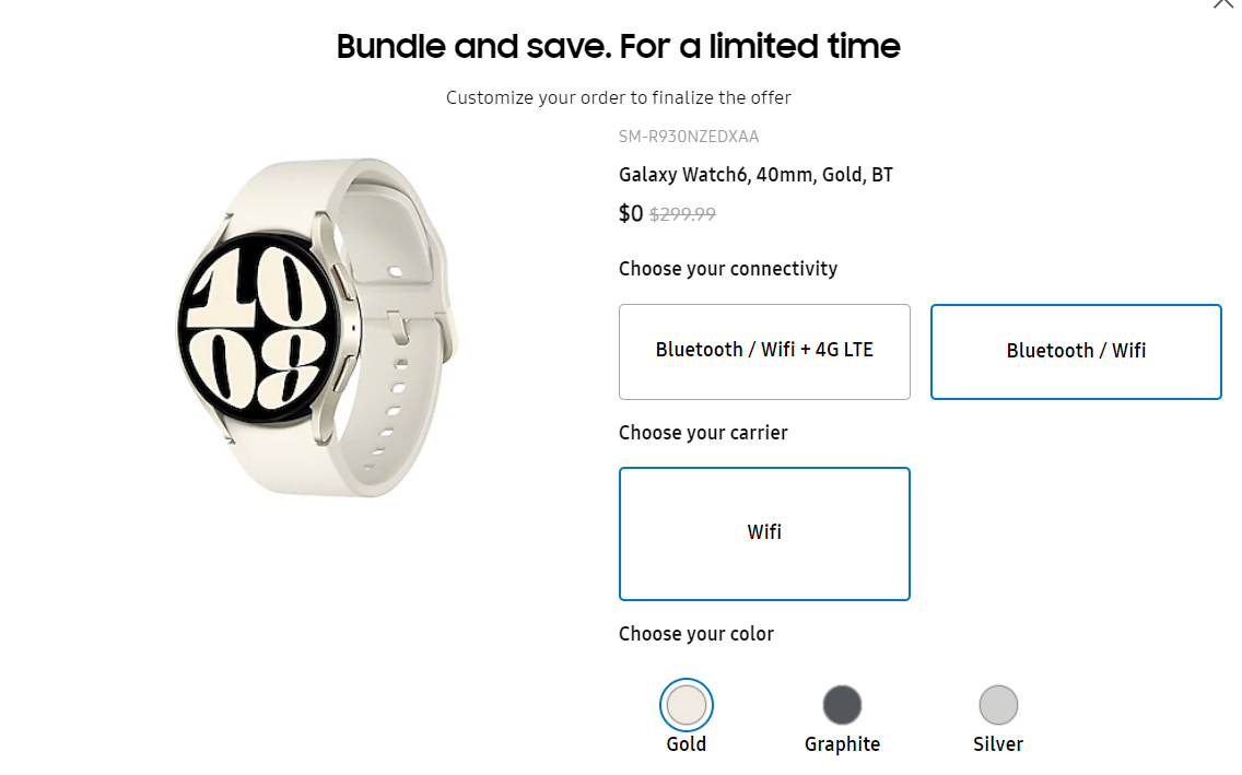 Free Samsung Galaxy Watch 6