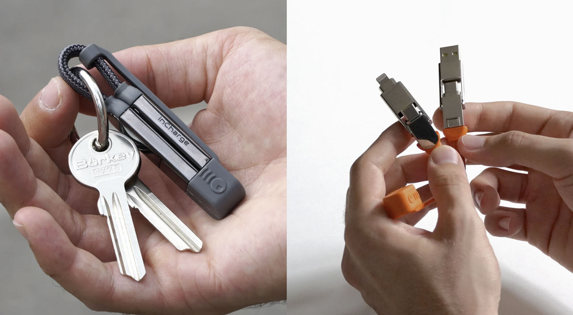 inChargeXS 4-in-1 Keyring Charger