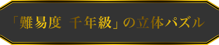 「難易度 千年級」の立体パズル