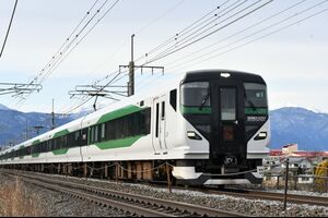 本日の撮影　E257系5000番台による　臨時「あずさ74号と76号」より