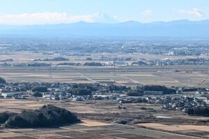 初富士は三毳山から