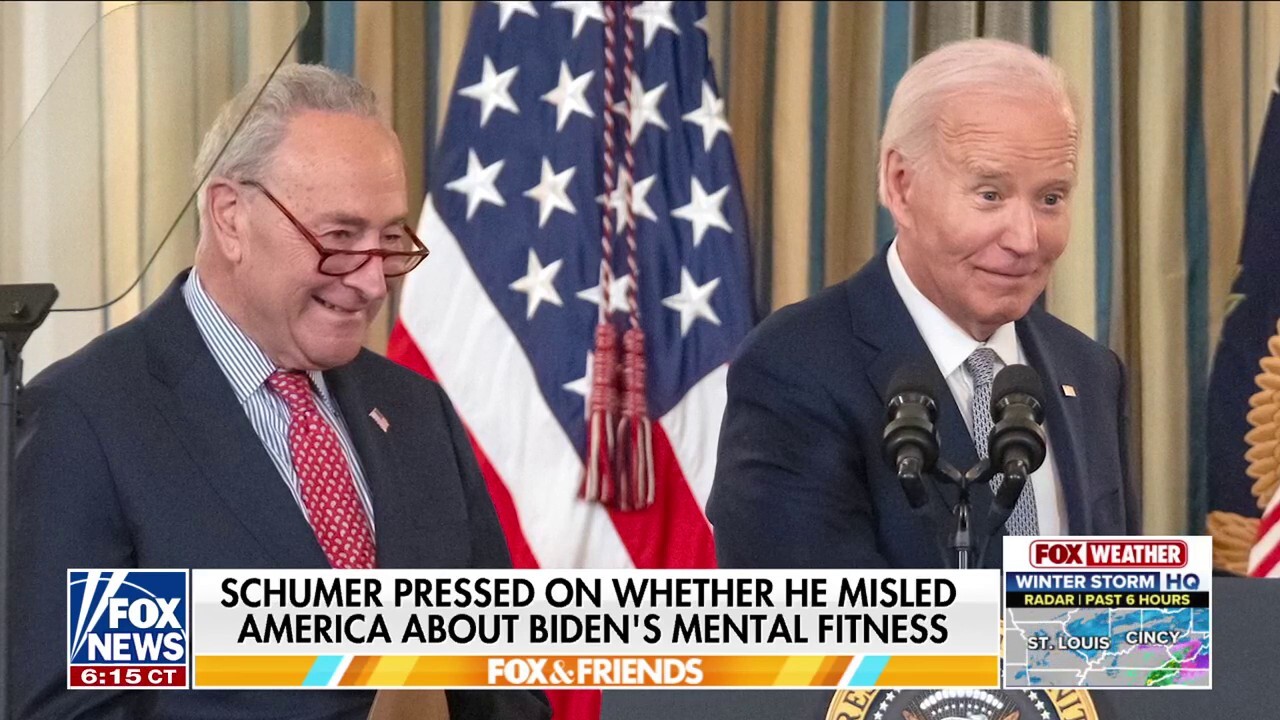 Chuck Schumer insists Democrats didn't mislead voters on Biden's mental acuity