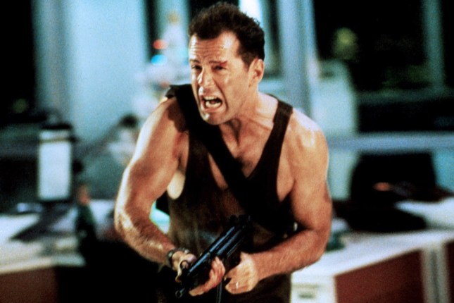 DIE HARD, Bruce Willis, 1988, TM & Copyright (c) 20th Century Fox Film Corp. All rights reserved."