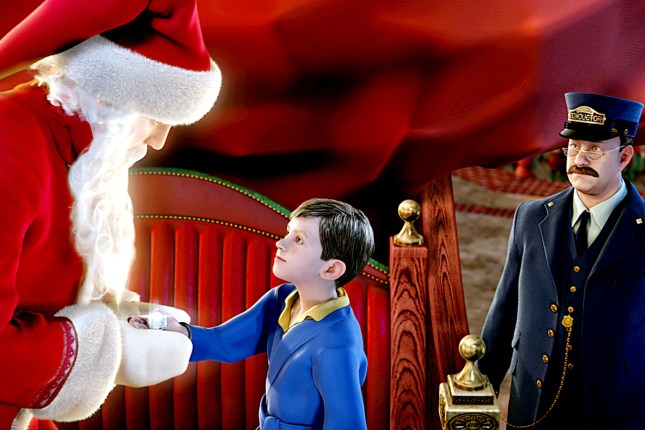 THE POLAR EXPRESS, Santa Claus, Hero Boy, The Conductor, 2004, (c) Warner Brothers/courtesy Everett