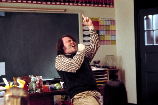 SCHOOL OF ROCK, Jack Black, 2003, (c) Paramount/courtesy Everett Collection