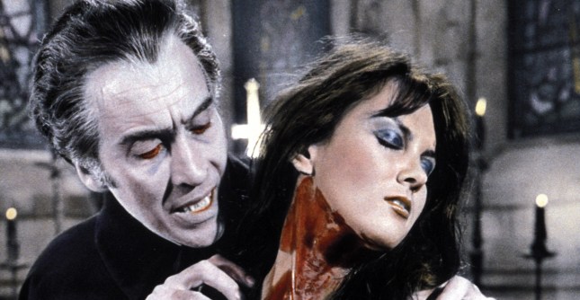 DRACULA A.D. 1972, Christopher Lee, Caroline Munro, 1972.