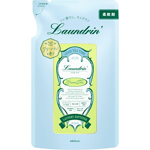 ランドリン 液体 柔軟剤 グリーンティーの香り 詰め替え 480ml