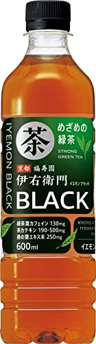 まとめ買い サントリー 緑茶 伊右衛門 BLACK ブラック お茶 600ml24本