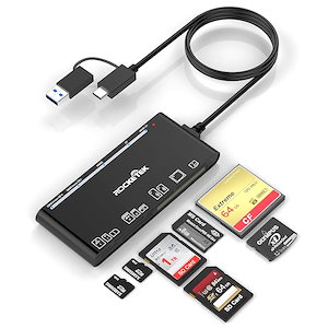 メモリーカードリーダー【2024最新安定高速チップ発売】 7in2 Type-C/USB - SD/TF(Micro SD)/MS/CF/XDカードリーダーアダプター メモリー カードリーダー OTG