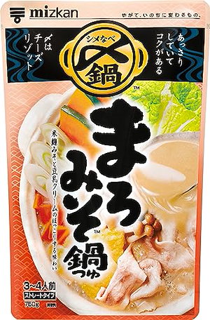 ミツカン 〆まで美味しいまろみそ鍋つゆ ストレート 750g 〆鍋 鍋の素