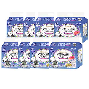 ライオン アロマで消臭ペットシート 0 62個 (x 8) (ケース販売)