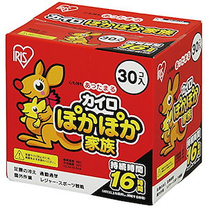 アイリスオーヤマ カイロ レギュラー 30個入 ぽかぽか家族 PKN-30R