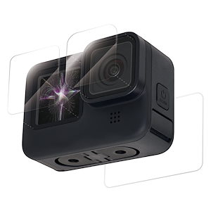 エレコム GoPro HERO11/10/9 Black ガラスフィルム セラミックコート 0.22mm 防指紋 光沢 AC-GP9BFLGGCS