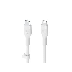 USB-C to ライトニング シリコン ケーブル iPhone 14 / 13 / 12 / SE / 11 / XR 対応 急速充電 高耐久 MFi認証 PD対応 1メートル ホワイト BOOST