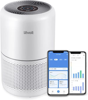 Levoit (レボイト) 空気清浄機 進級スマートモデル Core 300S 20畳 静音 自動運転 除臭 ハウスダスト 小型 花粉モード 卓上 強力 ホワイト