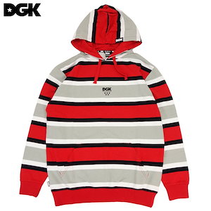 DGK/ディージーケープルオーバーパーカー ボーダー/DGK CLUTCH HOODED FLEECE