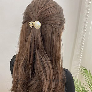 のヘアアクセサリー感ヘアピンクリップ小ぶりな雰囲気ビンテージパールミニヘアピンのヘアアクセサリー