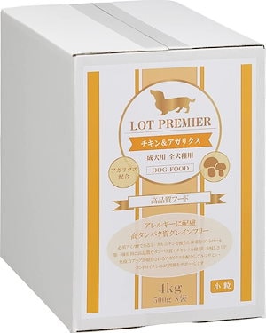 グレインフリー ロット プレミア チキン＆アガリクス 全犬種 成犬用 小粒 4kg ドッグフード 着色料 香料 不使用