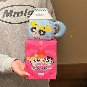 飛小女警陶磁器カップ子供用コップ家庭用カップキャラクターかわいい牛乳カップ女の子用コーヒーマグカップ