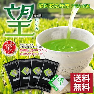 静岡県牧之原市ブランド茶「望」銀印 100g 4袋セット 緑茶 静岡茶 日本茶 深蒸し茶 茶葉