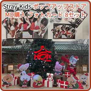 [現場購入] StrayKids 合 (HOP) POP-UP STORE OFFICIAL MD 1Stray Kids ポップアップストア MD購入 フォトカード 8セット