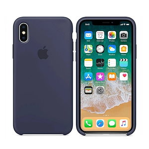 純正品 iPhone X シリコンケース スマホケース MQT32FE/A ネイビー