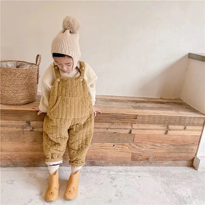 人気沸騰子サロペット綿キッズダウンパンツサロペットカバーオール雪遊び防寒着服服子服保温防寒対策軽量無地