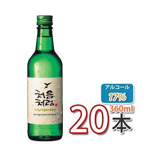 チョウムチョロム 360ml 20本 韓国焼酎 お酒 酒 焼酎 韓国焼酎 韓国お酒 焼酎（17度）