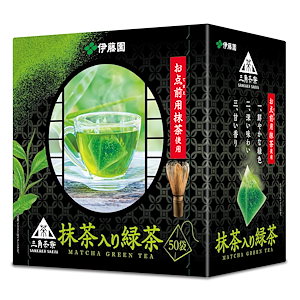 伊藤園 三角茶寮 抹茶入り緑茶 ティーバッグ 1.5g50袋6本