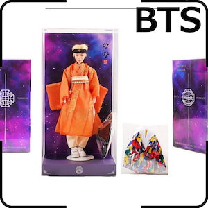 正規品* MATTEL限定* BTS 韓服 ファッションドール JIN オレンジ (韓服Ver/ idol Ver.衣装付) フィギュア