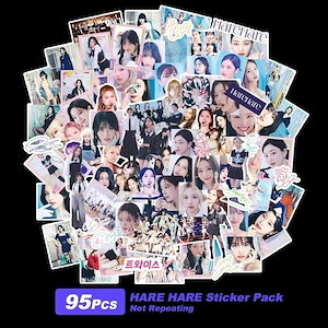 twice 95枚セット ステッカー HARE HARE 防水シール 写真 手帳 ラベル プレゼント