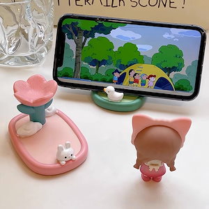 新品が出る/スマホスタンドホルダー/タブレット スタンド/携帯スタンド/かわいい/デスクトップ/怠け者タブレット/iPadスタンド/ドラマを見る神器/アクセサリートレイ/置物/アクセサリーボックス