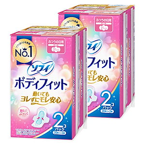 ソフィ ボディフィット ふつうの日用 羽つき 21cm 80枚(20枚入4個)(生理用品 ナプキン)