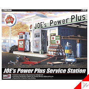 ACADEMY 1/24 JOE Power Plus Service Station Gas Station Hobby Model #15122