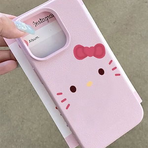 かわいい キティ iphone16ケース キティちゃん キラキラ iphone15ケース iphone14ケース iPhone15/14/13/12ケース pro promax スマホケース 韓国in