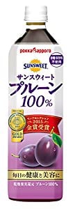 ポッカサッポロ サンスウィート プルーン100% 900ml12本