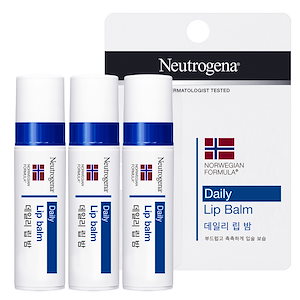 ニュートロジーナ Neutrogena デーリー リップバーム 4g, 3個