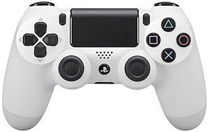 【中古】PS4 ワイヤレスコントローラー ( dualshock4 ) グレイシャーホワイト USBケーブル付 デュアルショック4