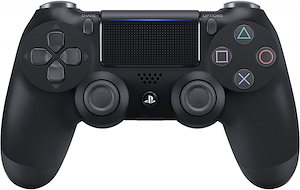 【中古】PS4 ワイヤレスコントローラー( dualshock4 ) ジェットブラックUSBケーブル付デュアルショック4